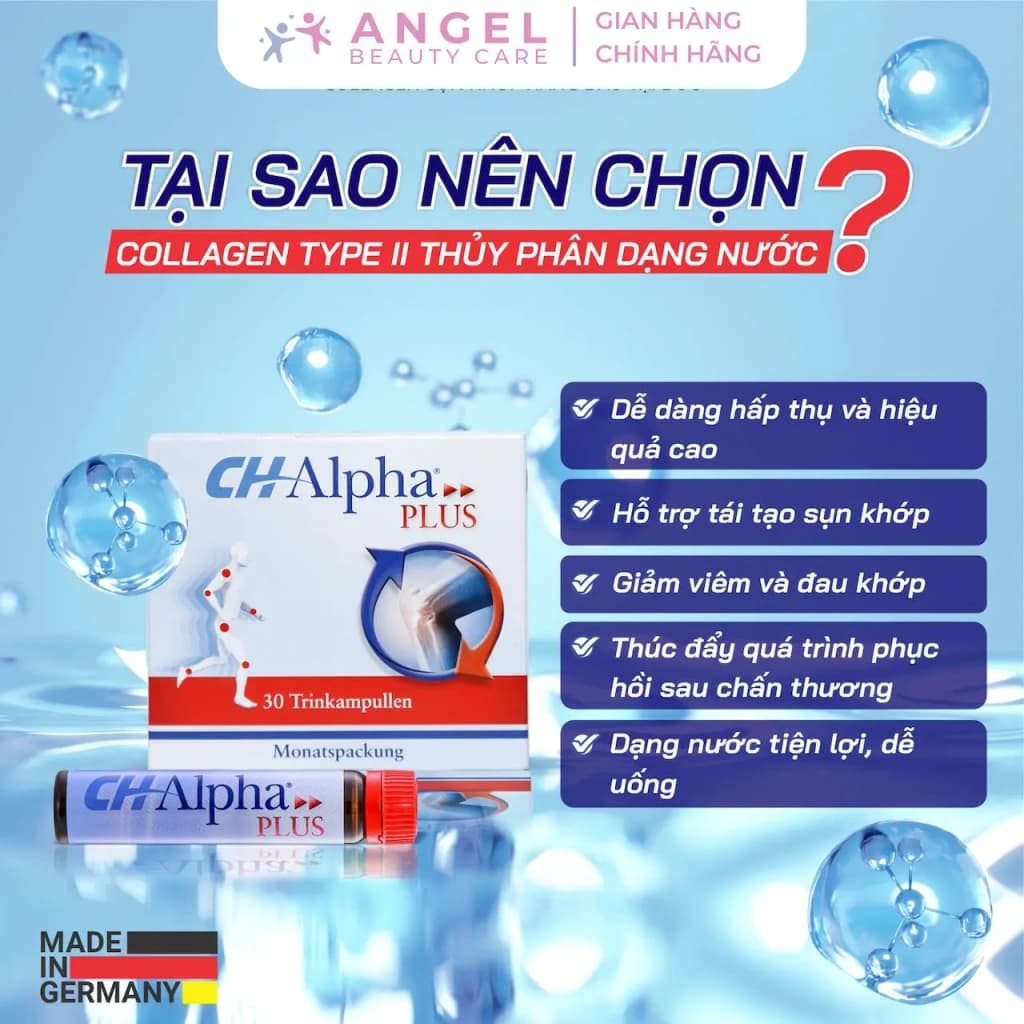 Angel Beauty Care CH-Alpha PLUS collagen sụn khớp dạng nước for Collagen vận động - gallery image 3