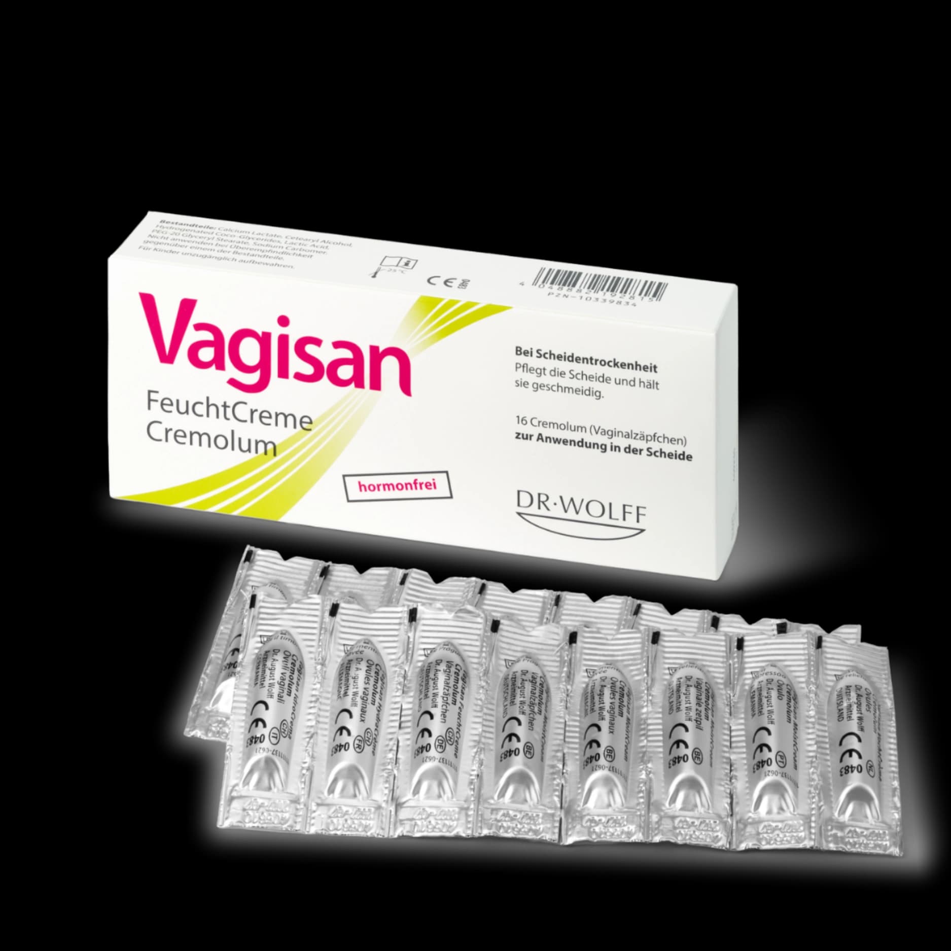 Angel Beauty Care Viên đặt dưỡng ẩm Vagisan FeuchtCreme Cremolum hỗ trợ giảm khô hạn for Dưỡng ẩm vùng nhạy cảm - main product image