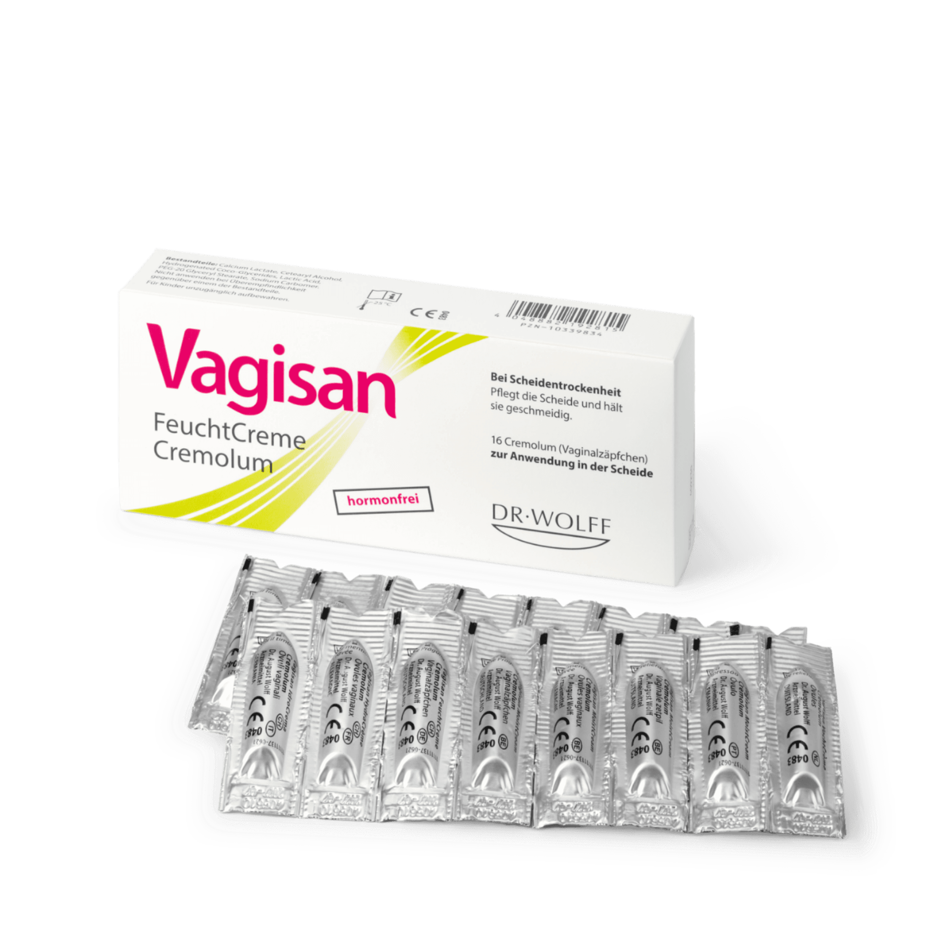 Angel Beauty Care Viên đặt dưỡng ẩm Vagisan FeuchtCreme Cremolum hỗ trợ giảm khô hạn for Chăm sóc vùng nhạy cảm - main product image
