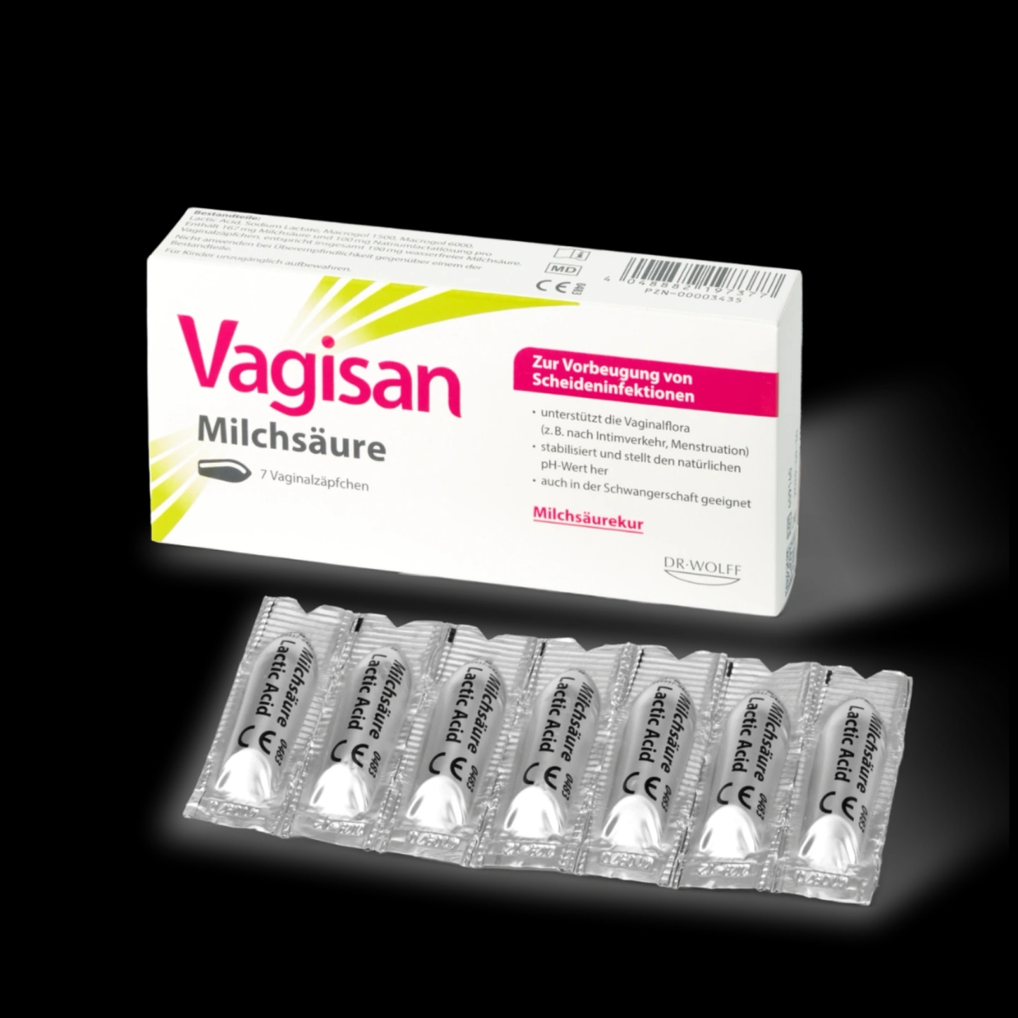 Angel Beauty Care Viên đặt cân bằng pH âm đạo Vagisan Milchsäure for Chăm sóc vùng nhạy cảm - main product image