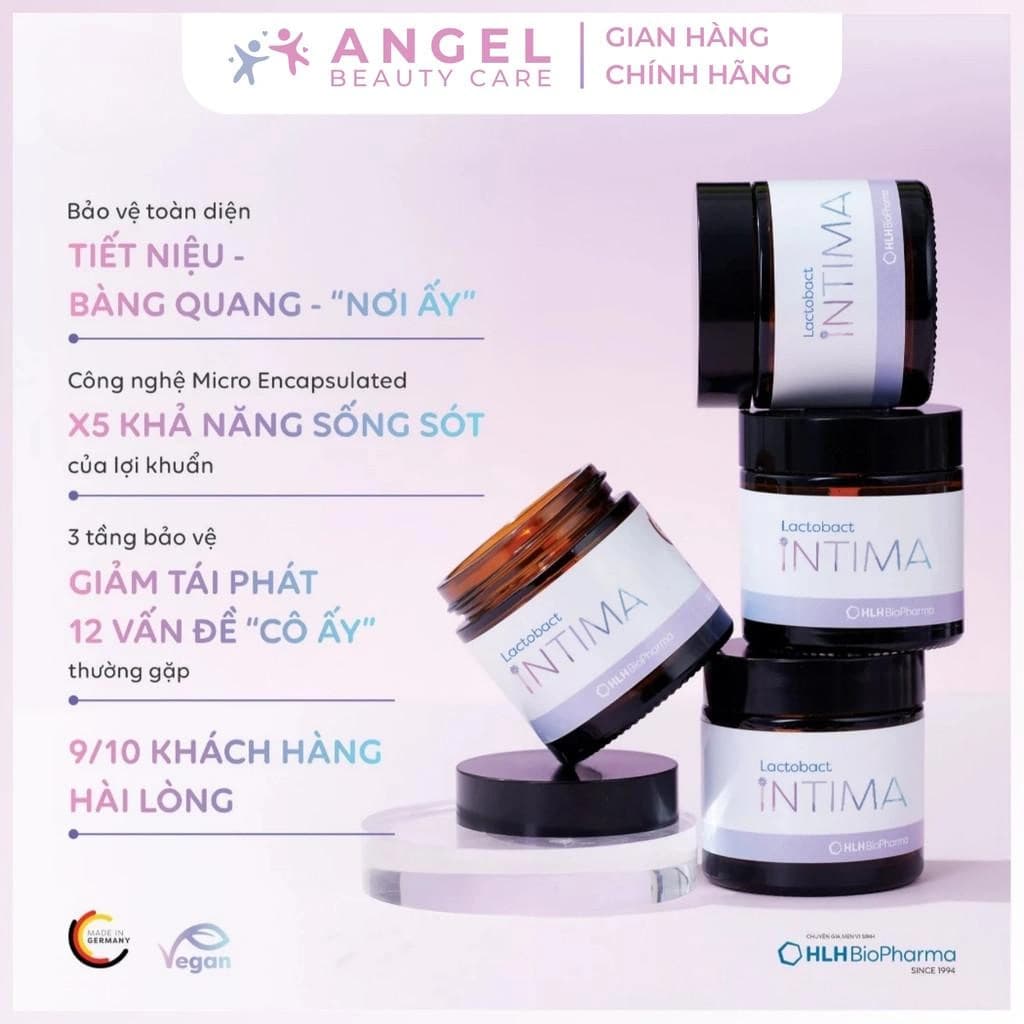 Angel Beauty Care Men vi sinh phụ nữ Lactobact Intima 30 viên for Chăm sóc vùng nhạy cảm - gallery image 2