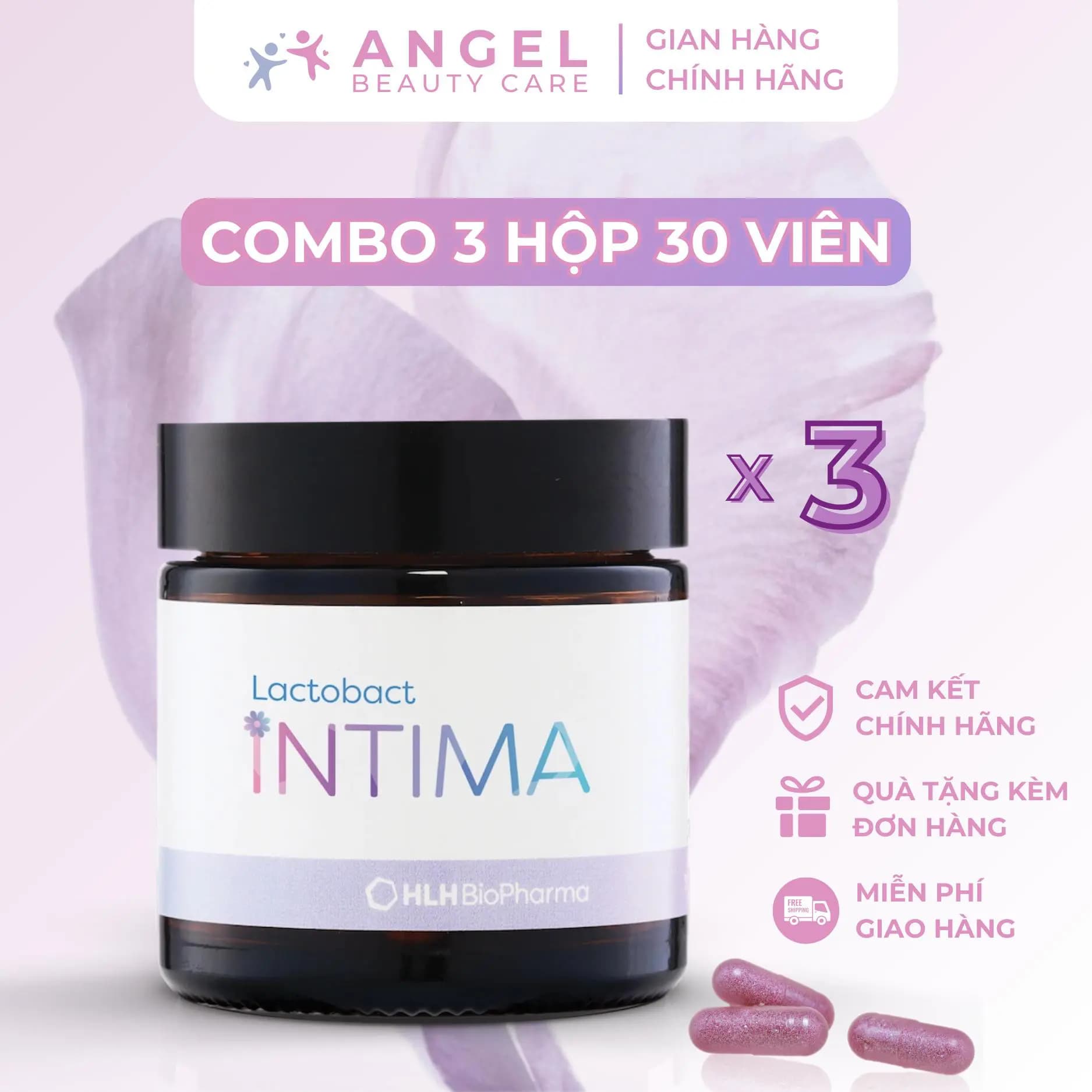 Angel Beauty Care Combo 3 hộp Lactobact Intima 30 viên for Hỗ trợ hệ vi sinh - main product image