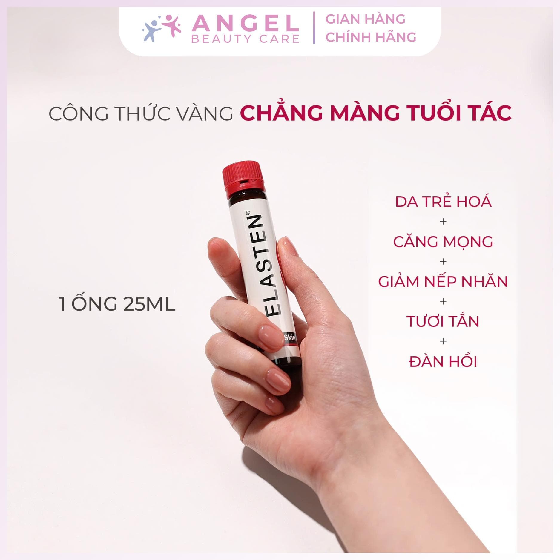 Angel Beauty Care Elasten Collagen 2500mg nước uống collagen dạng ống - journal detail image 3