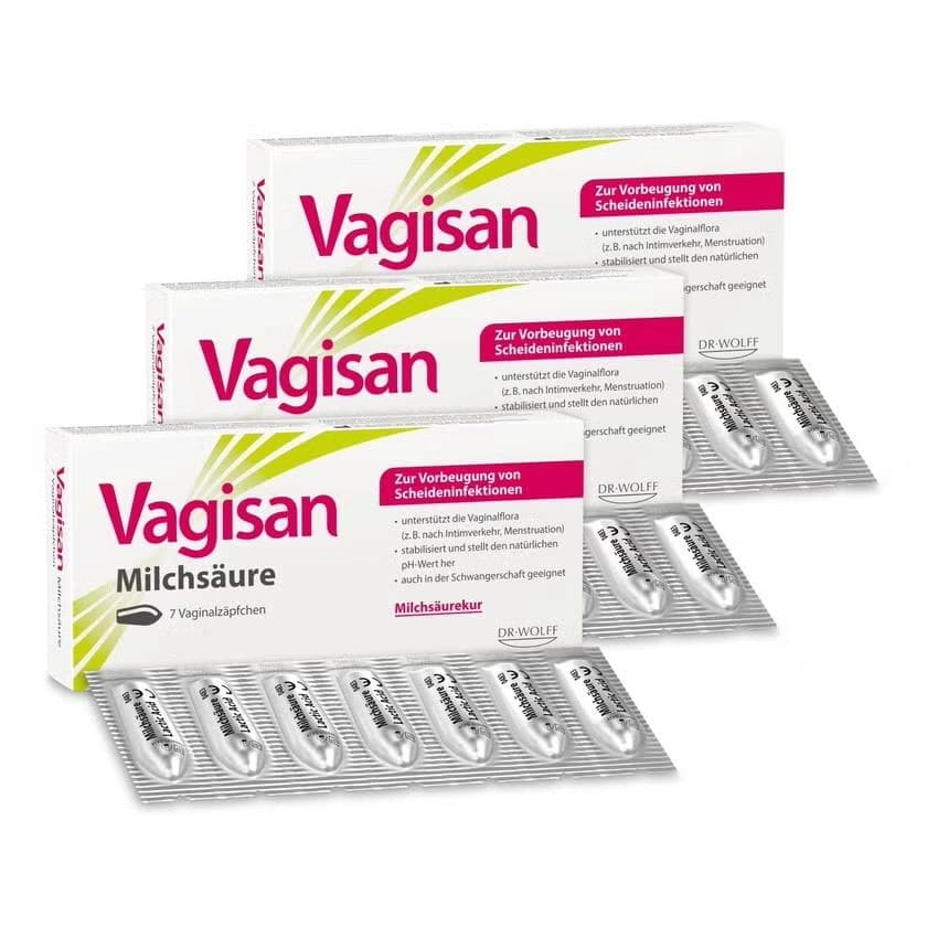Angel Beauty Care Viên đặt cân bằng pH âm đạo Vagisan Milchsäure for Chăm sóc vùng nhạy cảm - gallery image 3