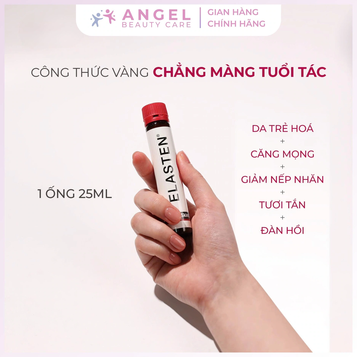Angel Beauty Care Elasten Collagen 2500mg nước uống collagen dạng ống for Vẻ đẹp từ bên trong - gallery image 2